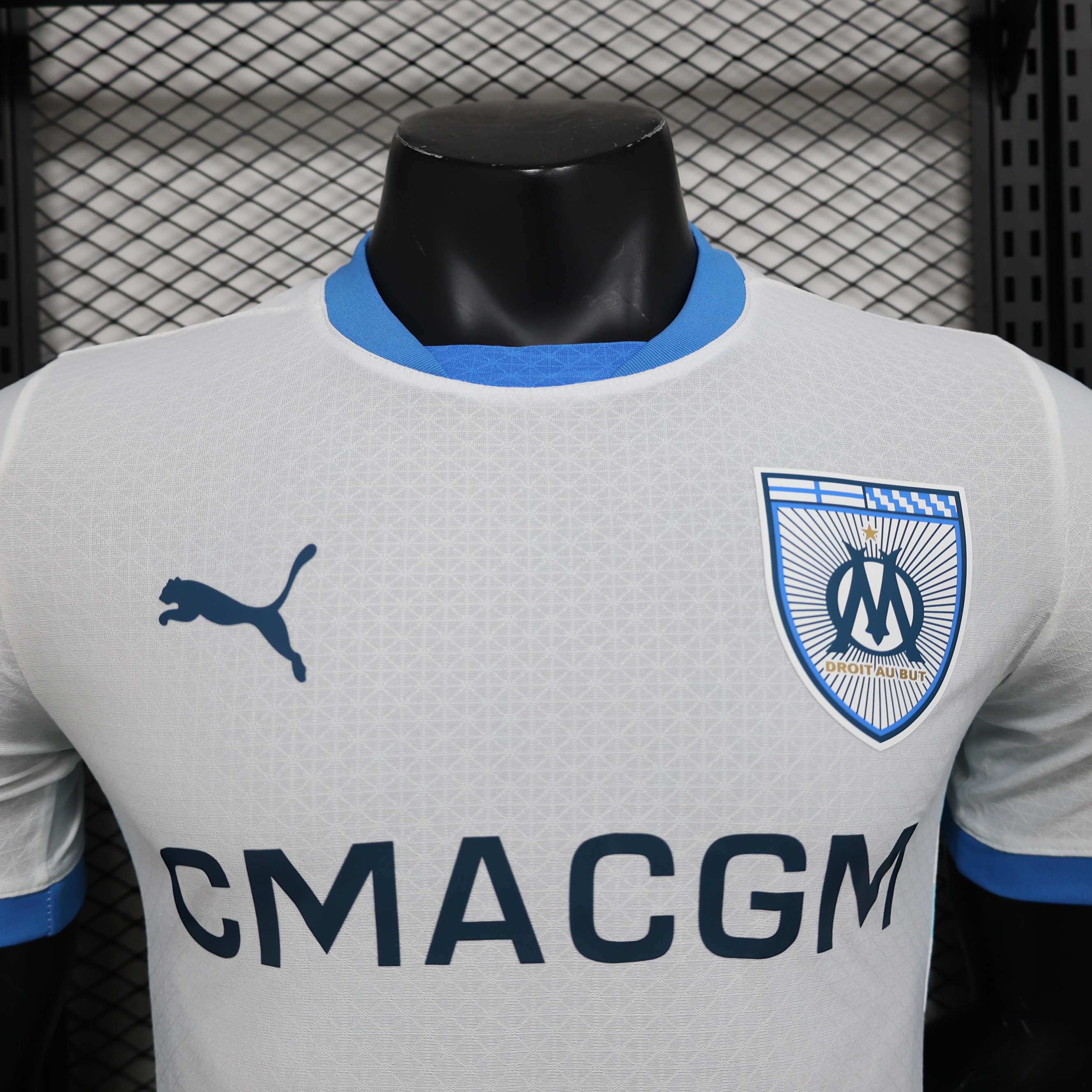 2024/2025 Player Version Olympique de Marseille Home Football Shirt 1:1 Thai Quality:football jersey mysite: unitedjerseyfootball 邓江浪:football