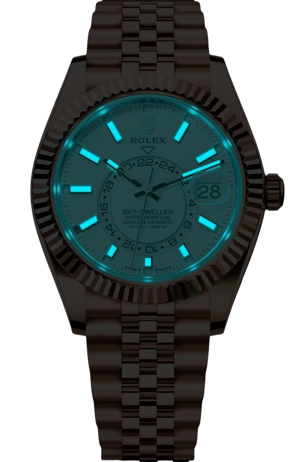 Rolex Sky-Dweller Grey Dial Super Clone Swiss Replica Watch Jubilee Bracelet Ref M336935-0007 Swiss 9002 Movement