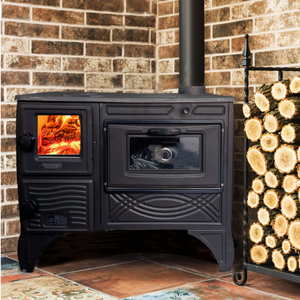 Cast, Iron, Cook, Stove, Oven, Burning, Range, Kitchen, Cooker,  Section, Thermometer, Cabin