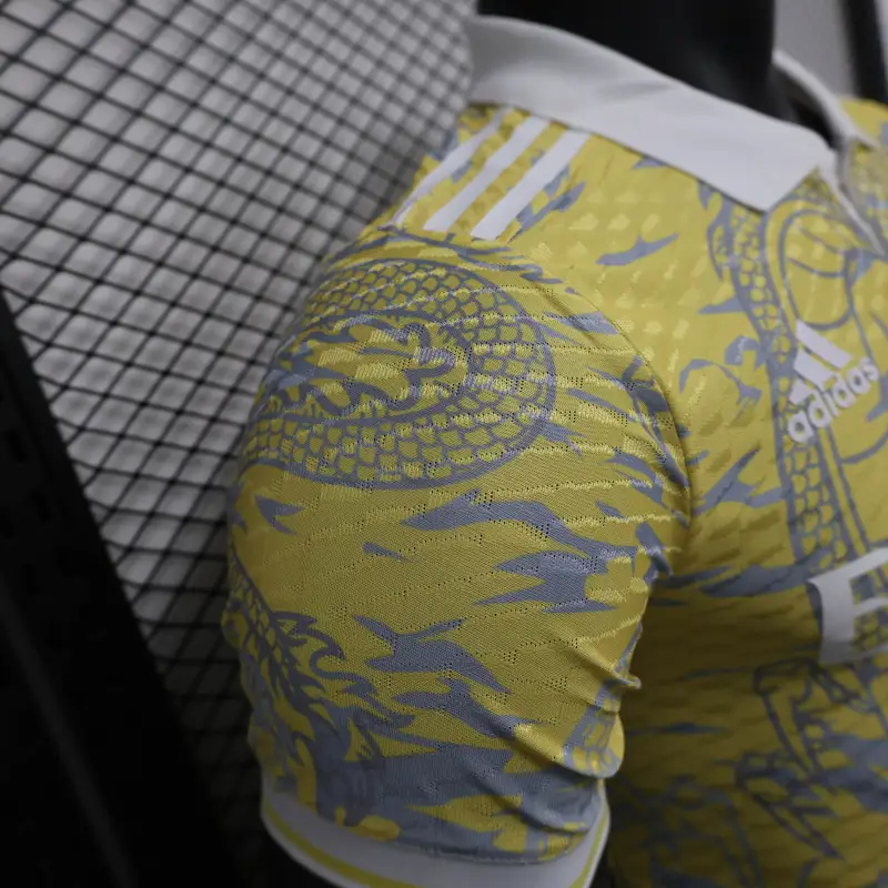 25-26 Real Madrid Dragon Pattern Yellow soccer jersey-Player Version: Ajax 24-25 Home Stadium Jersey - Fans Version mysite: Adidas luxuryfootballshirts.com: https://www.luxuryfootballshirts.com/