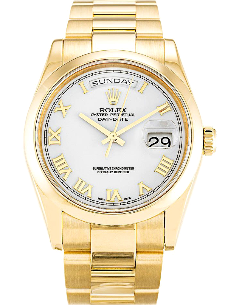 Replica Rolex Day-Date 36mm White Dial 118208-fasswatch