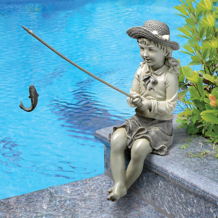 Nellie's Big Catch Fisherwoman Statue