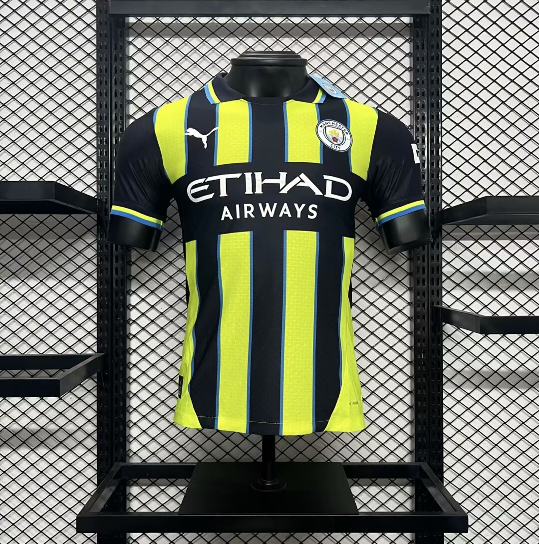 ManixJersey.com | Manchester City 24-25 Away Jersey - Player Version -Customize Name, Number and Patch | Worldwide Shipping