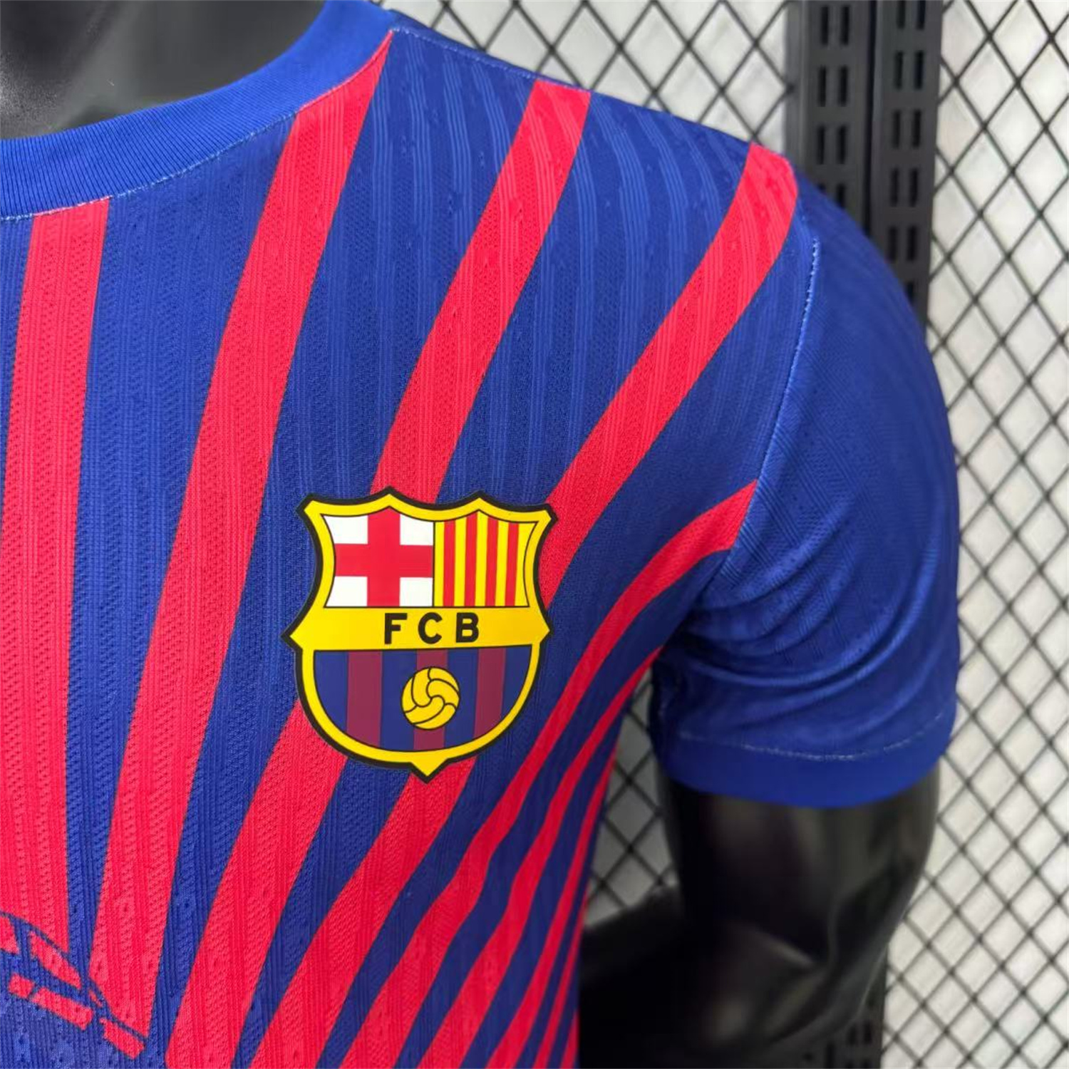 UltraTrikot-Barcelona 25-26 One Piece Red Silhouette Special Blue Jersey - Player Version