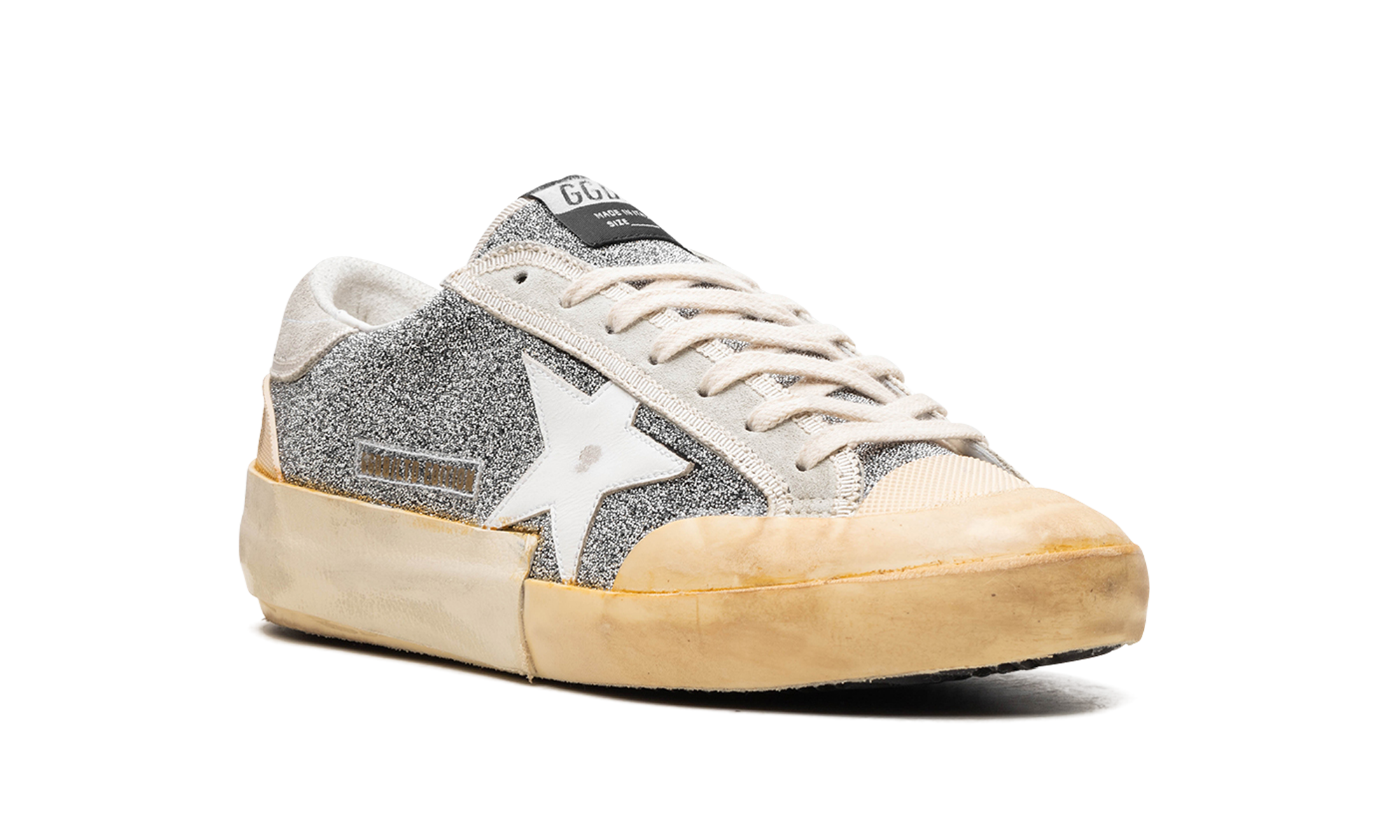 SUPER-STAR CRYSTAL UPPER LEATHER STAR CRYSTAL TOE AND TONGUE SUEDE HEEL RUBBER SPUR "SILVER WHITE ICE VANILLA"、mysite、Cacoeks
