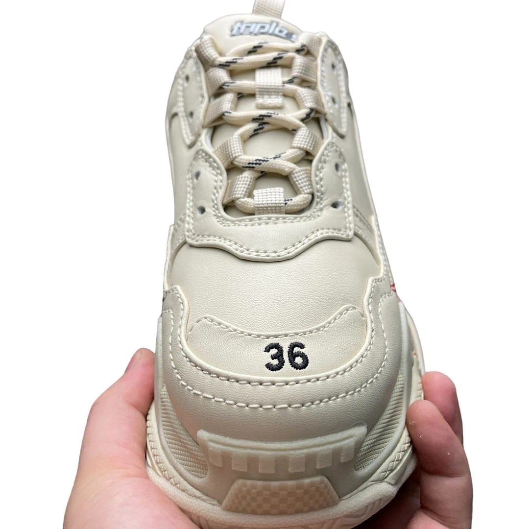 Balenciaga DIY Metal Artwork Printed Cowskin Triple S Sneaker in White Red、mysite、Cacoeks