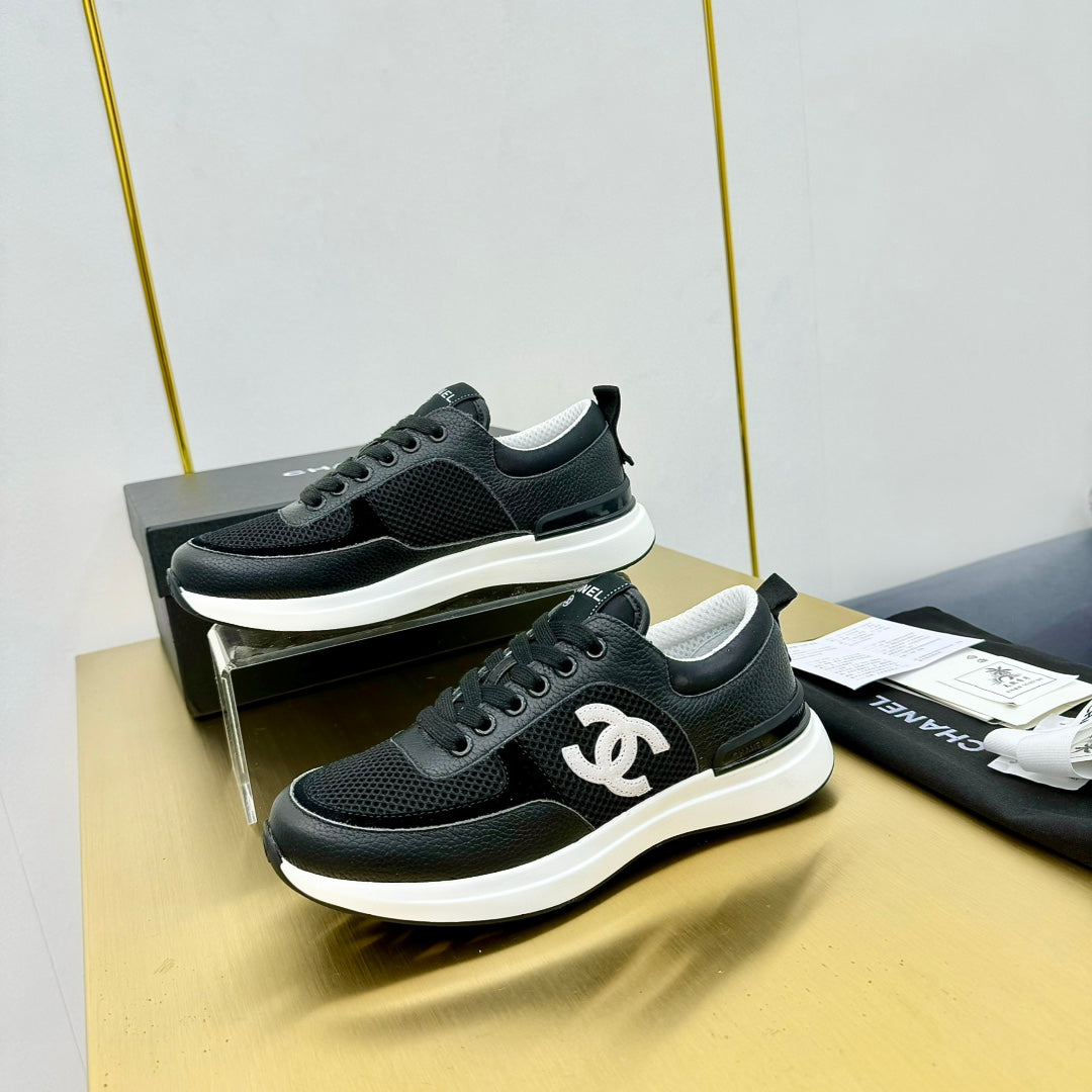 CLASSIC TRAINER IN BLACK MERCERIZED VELVET WITH WHITE LOGO、mysite、Cacoeks