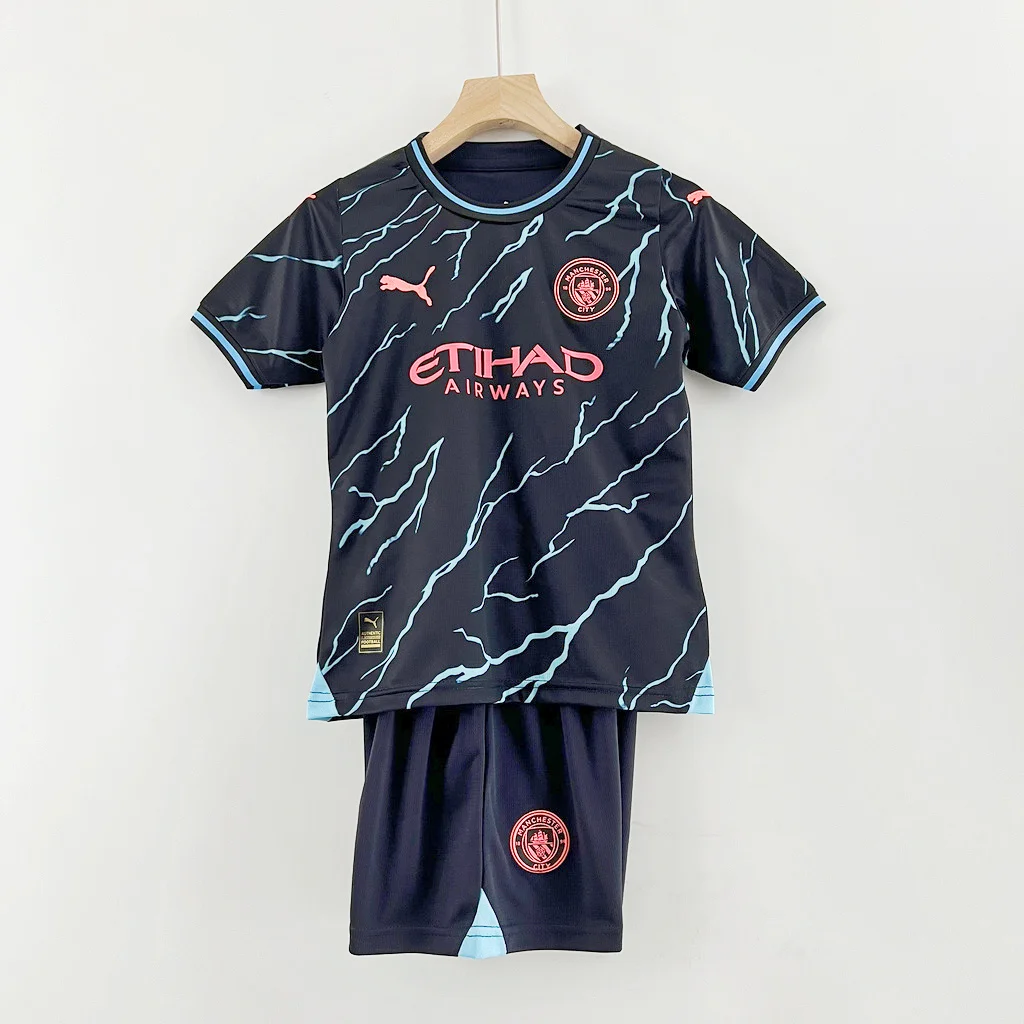 2023/2024 Manchester City Third Away Football Shirt 1:1 Thai Quality Kids Size:football jersey mysite: unitedjerseyfootball 邓江浪:football