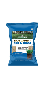 grass seed dark green sun shade lawn grasses fertilizer ultra sunny shady dense traffic black beauty