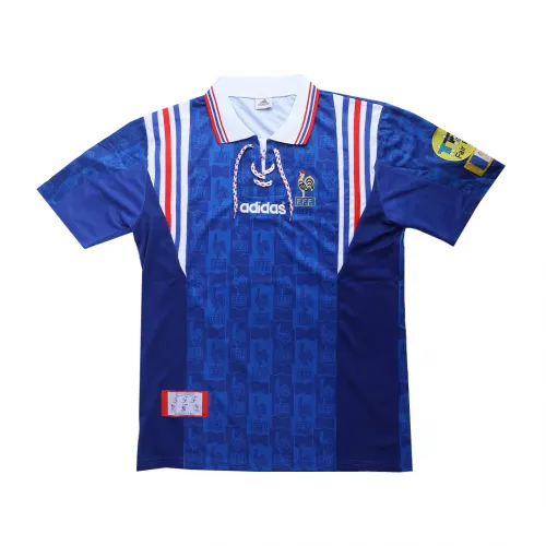 1996 France Euro Cup Home soccer jersey-Retro version: Ajax 24-25 Home Stadium Jersey - Fans Version mysite: Adidas luxuryfootballshirts.com: https://www.luxuryfootballshirts.com/