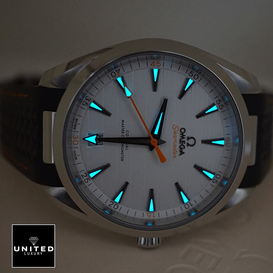 Omega Seamaster White Dial 220.12.41.21.02.002 Replica dial phosphor