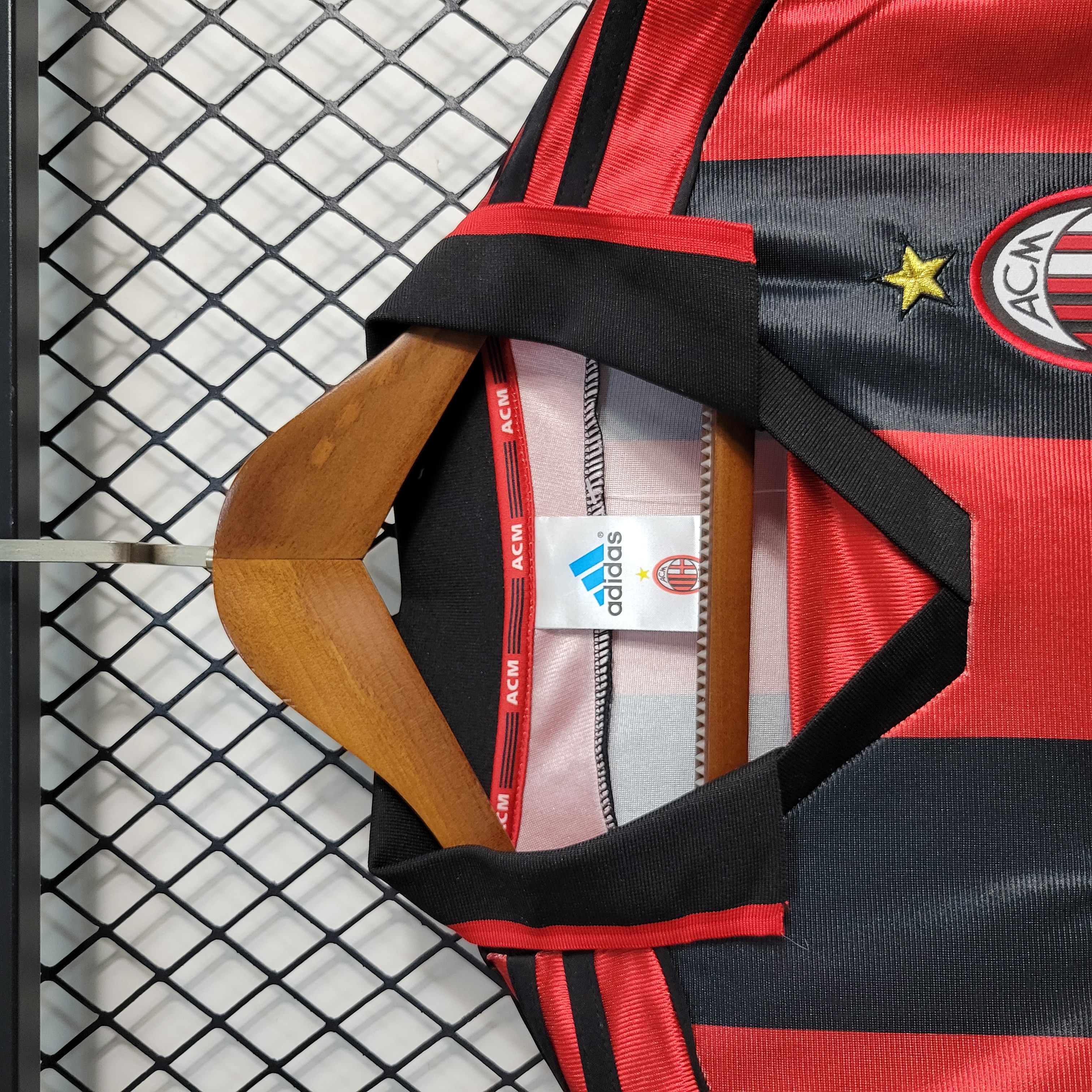 ManixJersey.com | Retro AC Milan 98-99 Home Stadium Jersey -Customize Name, Number and Patch | Worldwide Shipping