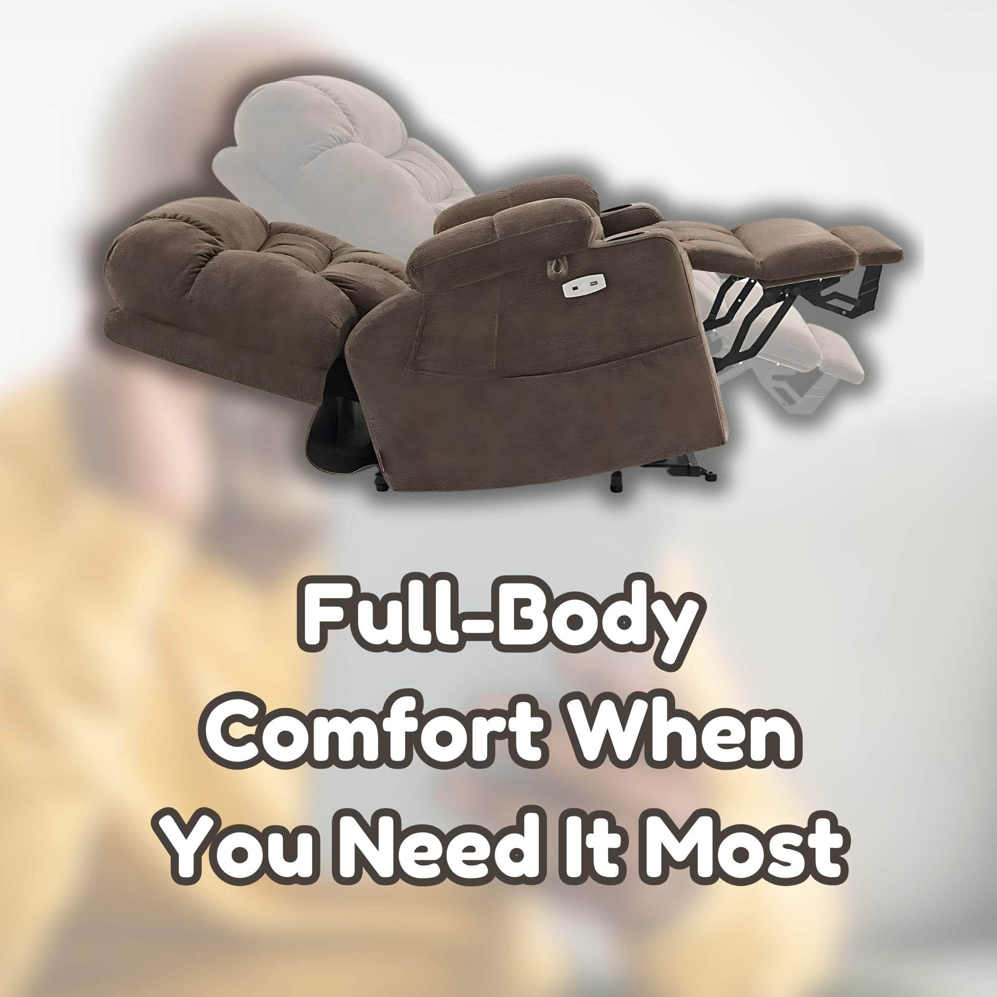 MCombo Power Lift Recliner Chair with Massage and Heat – Full-Body Comfort When You Need It Most