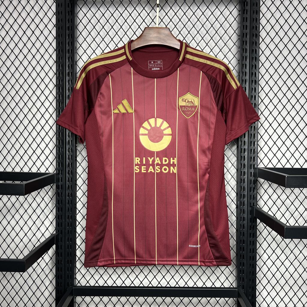 JerseysGala.com | AS Roma 24-25 Home Stadium Jersey - Fans Version -Customize Name, Number and Patch | Worldwide Shipping