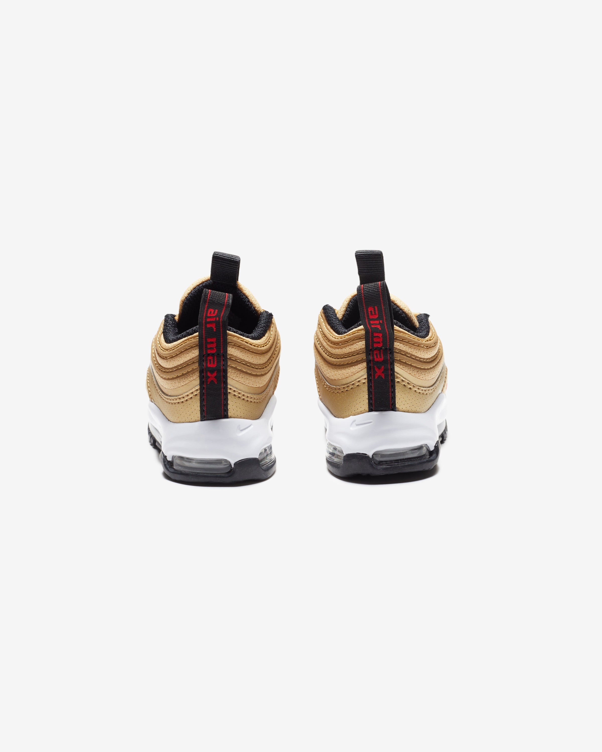 NIKE TD AIR MAX 97 - METALLICGOLD/ UNIVERSITYRED/ BLACK/ WHITE