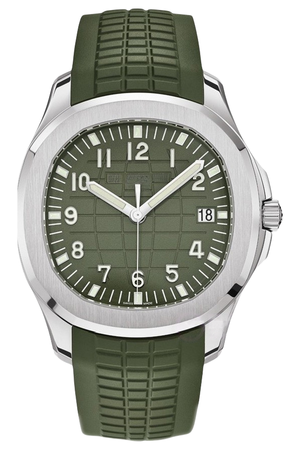 Patek Philippe Aquanaut Ref. 5168G-010 Super Clone Watch – Green Dial White Gold Case Fake Replica