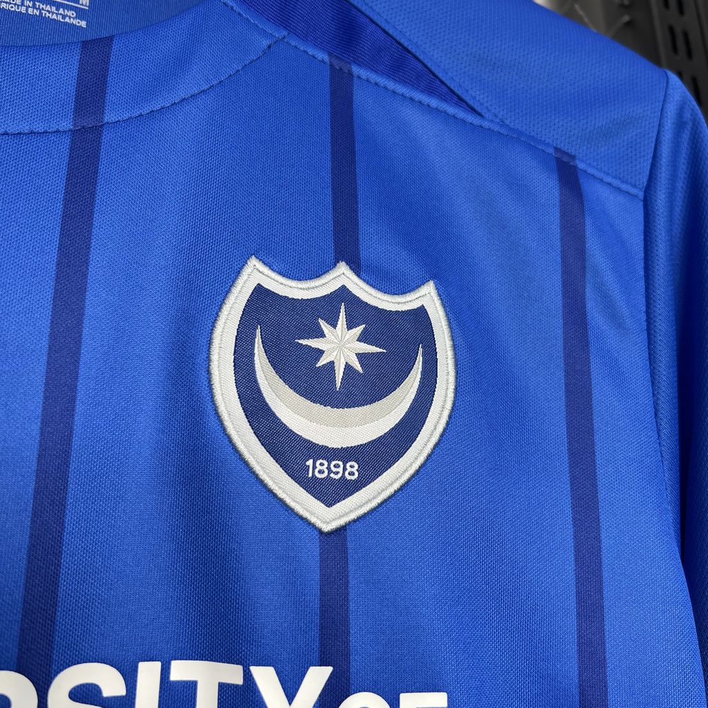 Higojerseys-Portsmouth 24-25 Home Stadium Jersey - Fans Version