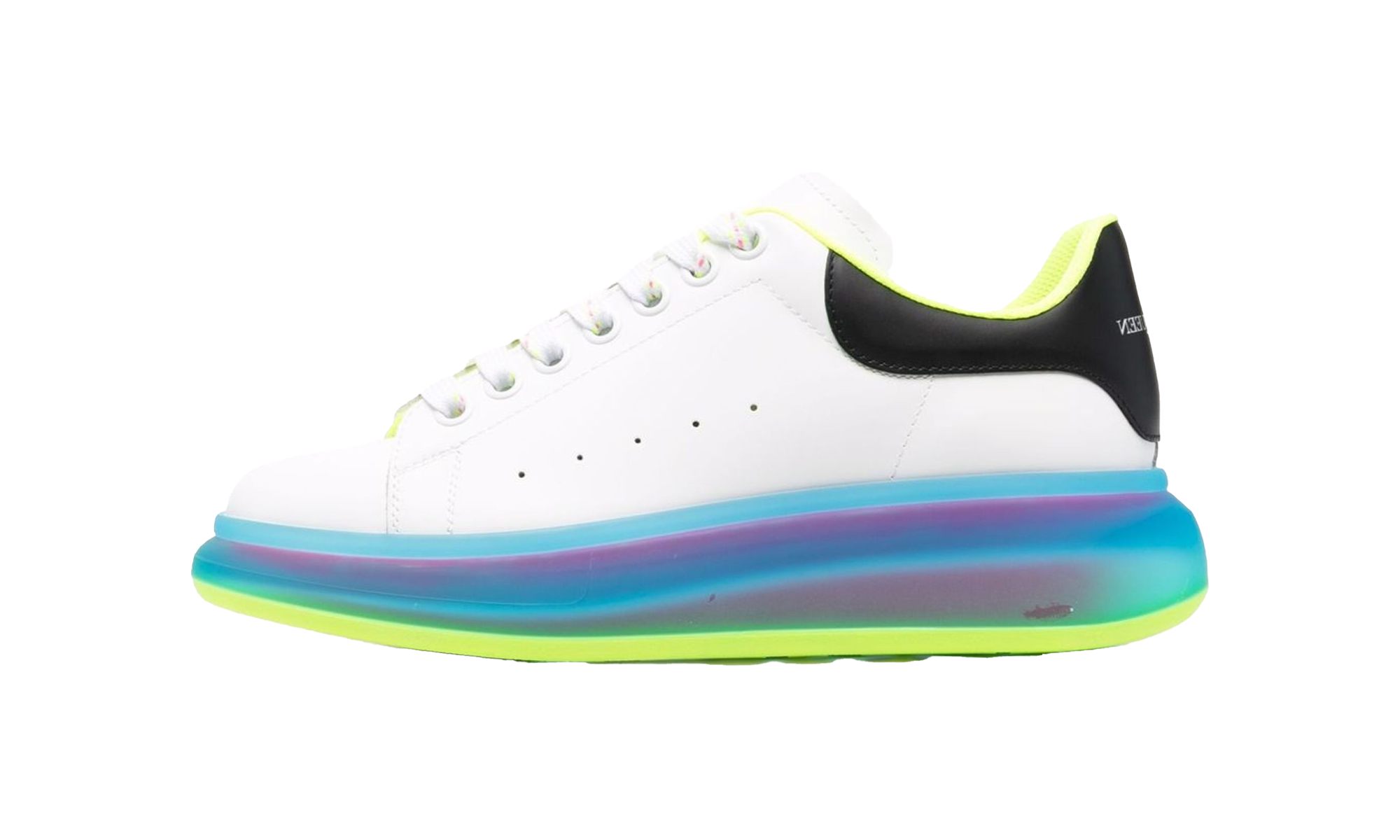 Oversized Sneaker "Transparent Sole - White Iridescent"、mysite、Cacoeks