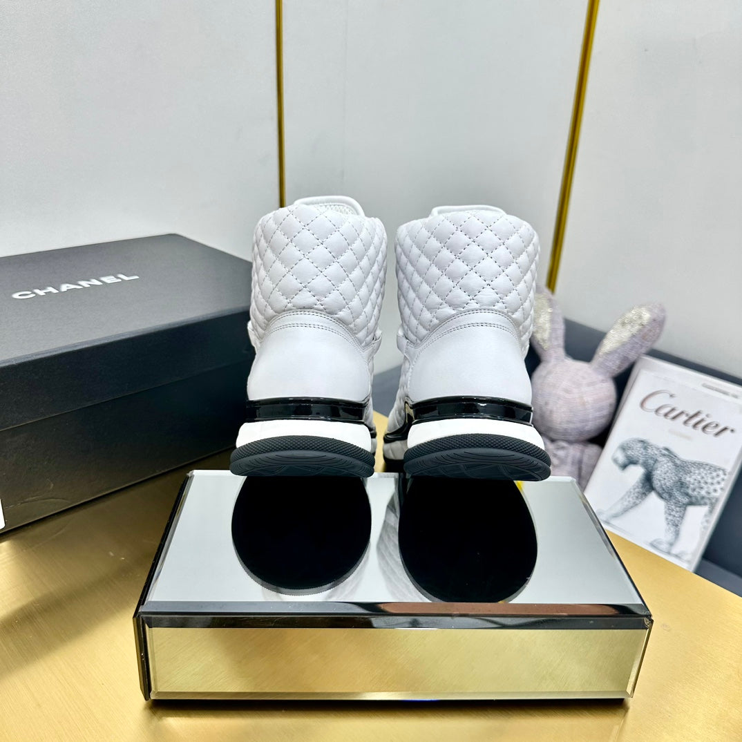 ATHLETIC SHOES IN WHITE CALFSKIN、mysite、Cacoeks