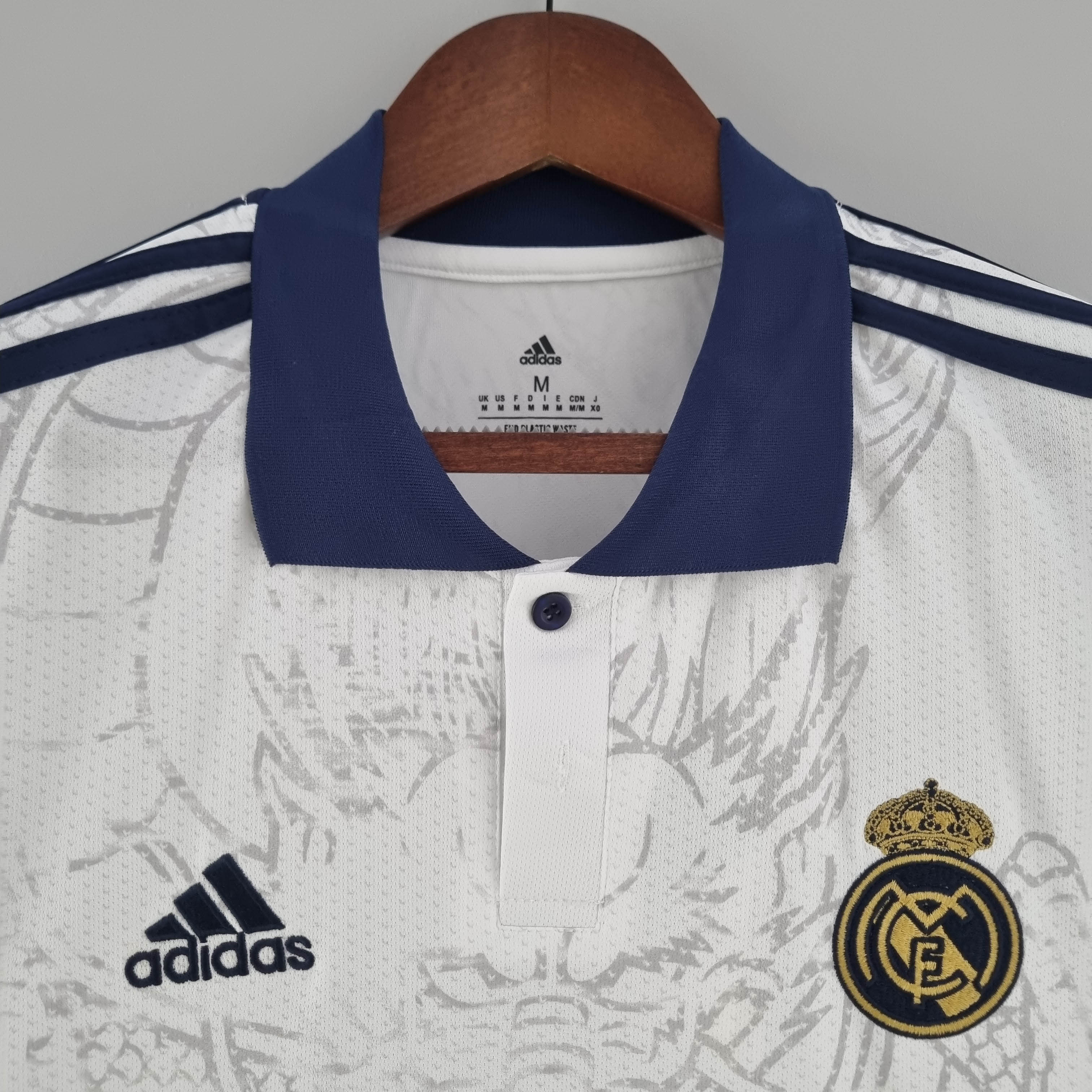 2022/2023 Real Madrid Chinese Dragon Football Shirt White:football jersey mysite: unitedjerseyfootball 邓江浪:football