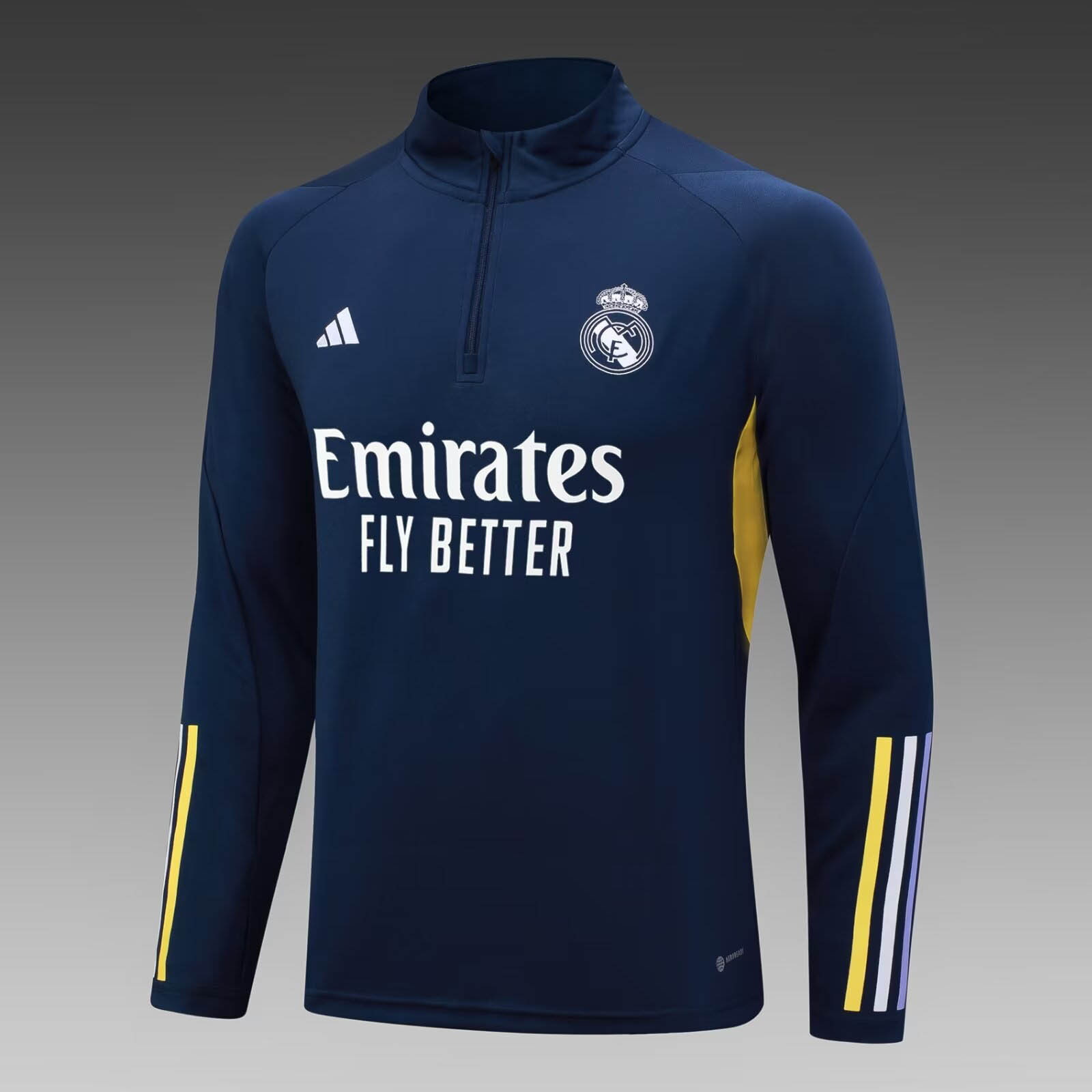 2023/2024 Real Madrid Half-Pull Training Suit Blue Set:football jersey mysite: unitedjerseyfootball 邓江浪:football