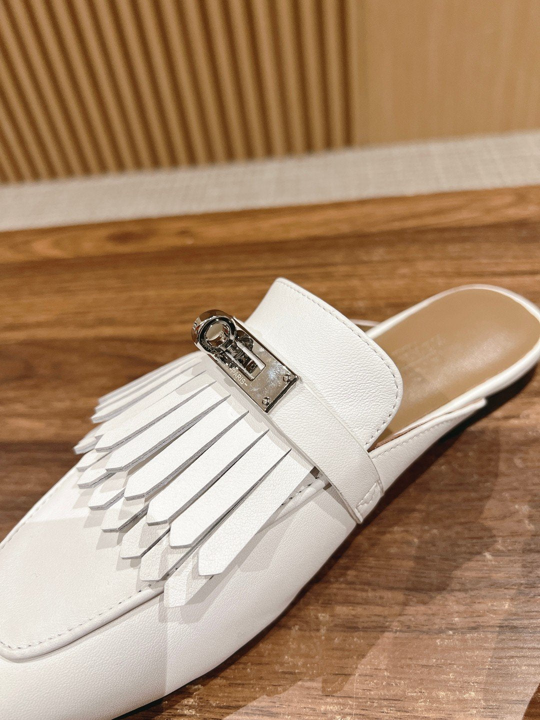 0Z Mule Fringed White、mysite、Cacoeks