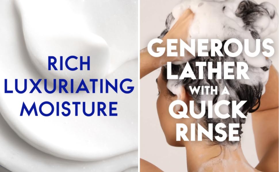 Rich luxuriating moisture. Generous lather with a quick rinse. 