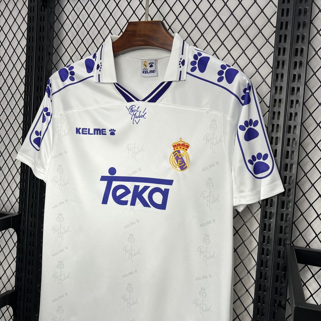JerseysGala.com | Retro Real Madrid 1994-96 Home Jersey -Customize Name, Number and Patch | Worldwide Shipping