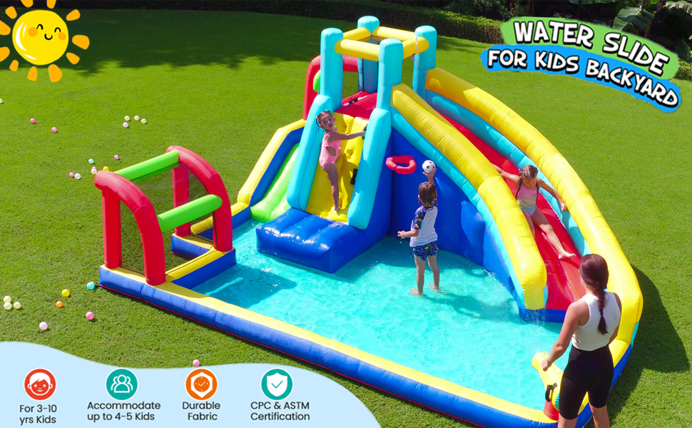 inflatable water slide