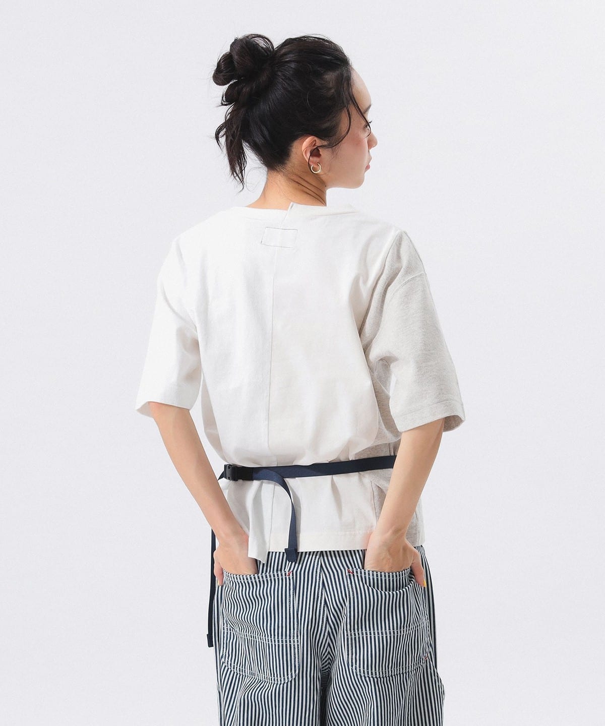 BEAMS x THE NORTH FACE PURPLE LABEL Asymmetric Logo T-shirt 25SS