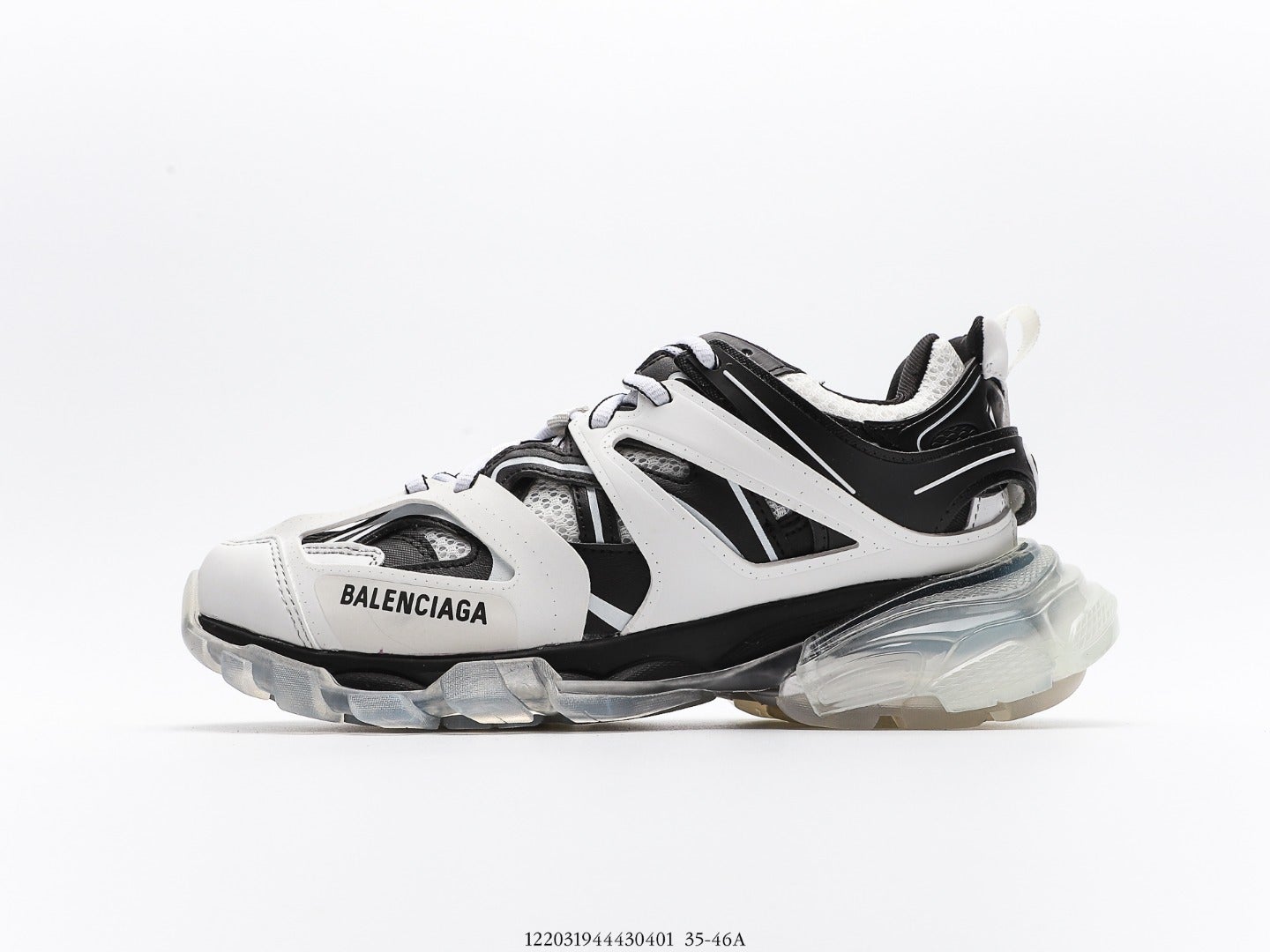Balenciaga Track Clear Sole Trainer White Black、mysite、Cacoeks