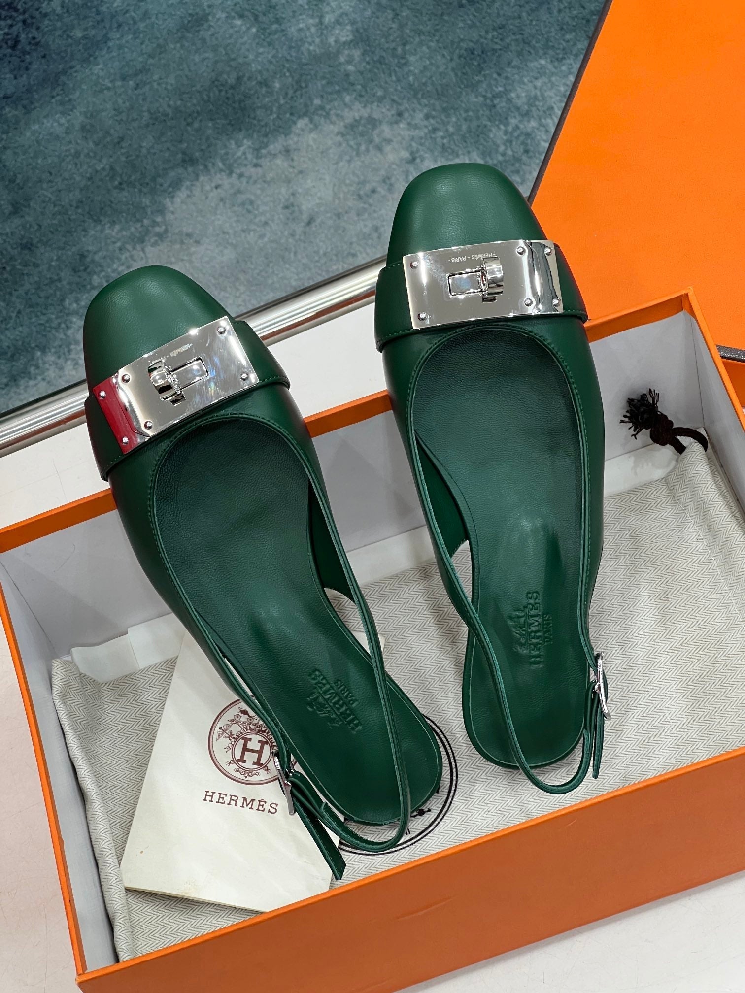 INNOCENTE SLINGBACK CASTLETON GREEN CALKSIN、mysite、Cacoeks