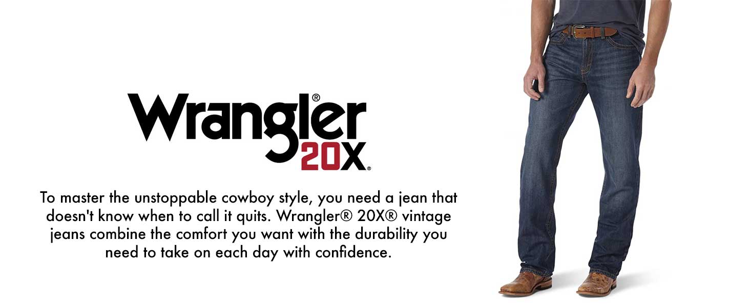 Wrangler 20x master the unstoppable cowboy style.