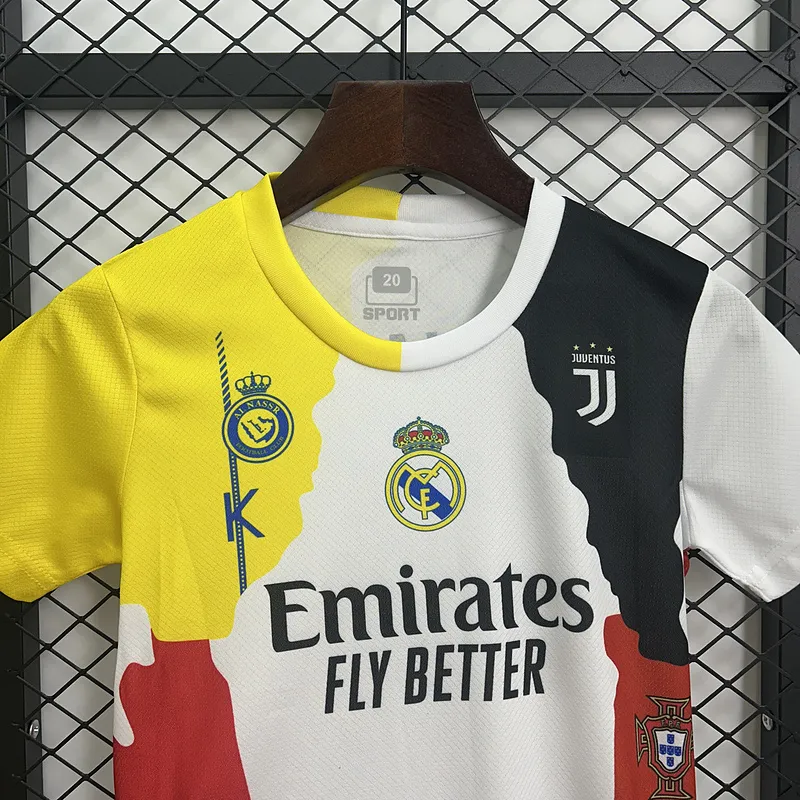 Cristiano Ronaldo Commemorative Edition Kids Kits Jersey+Shorts: Ajax 24-25 Home Stadium Jersey - Fans Version mysite: Adidas luxuryfootballshirts.com: https://www.luxuryfootballshirts.com/