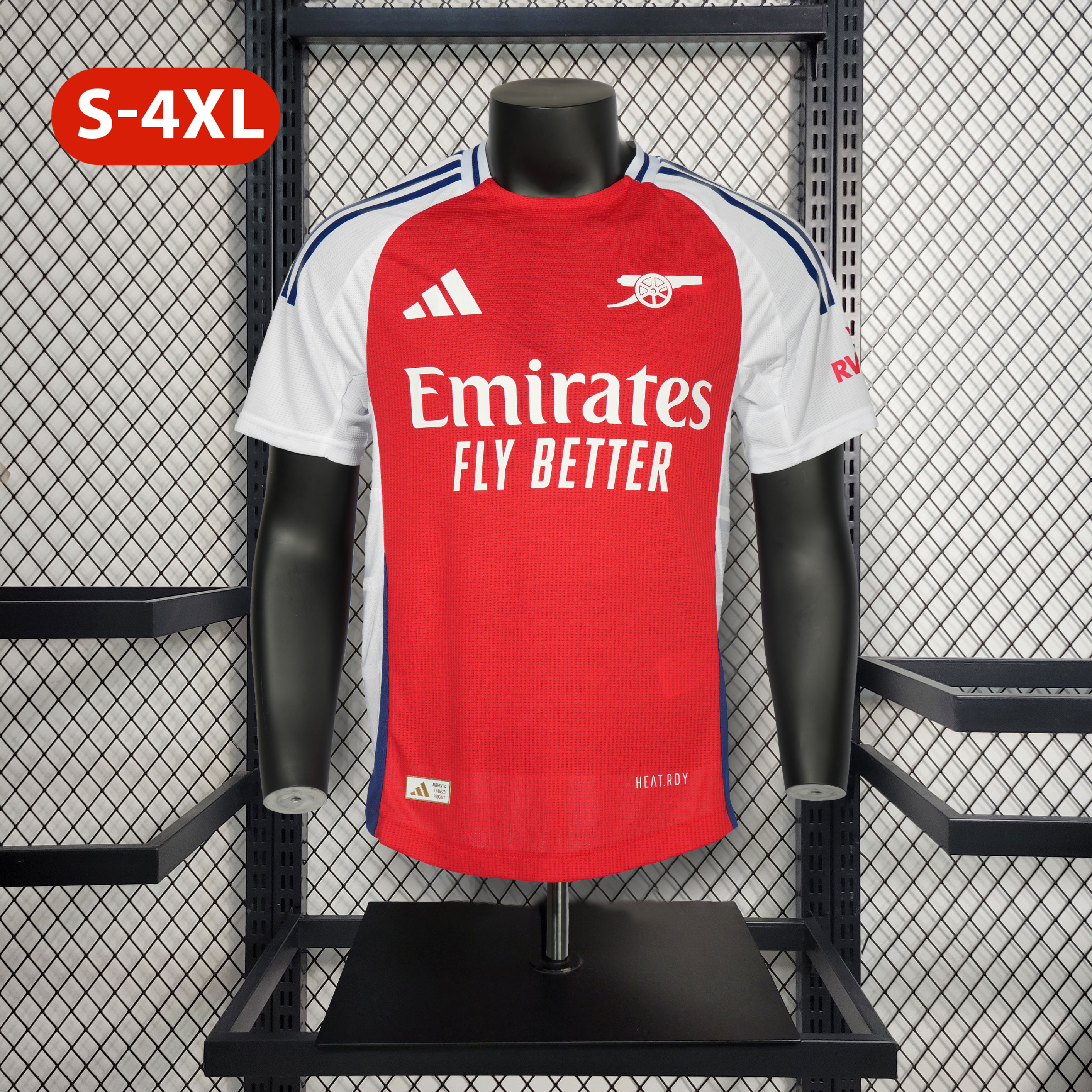ManixJersey.com | Arsenal 24-25 Home Stadium Jersey - Player Version -Customize Name, Number and Patch | Worldwide Shipping