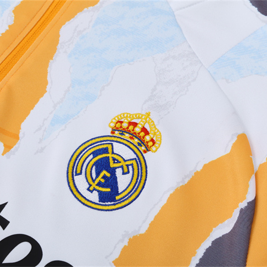 GlobeJersey-Real Madrid 2025 Long Sleeve Training Set - Three Color Mixing