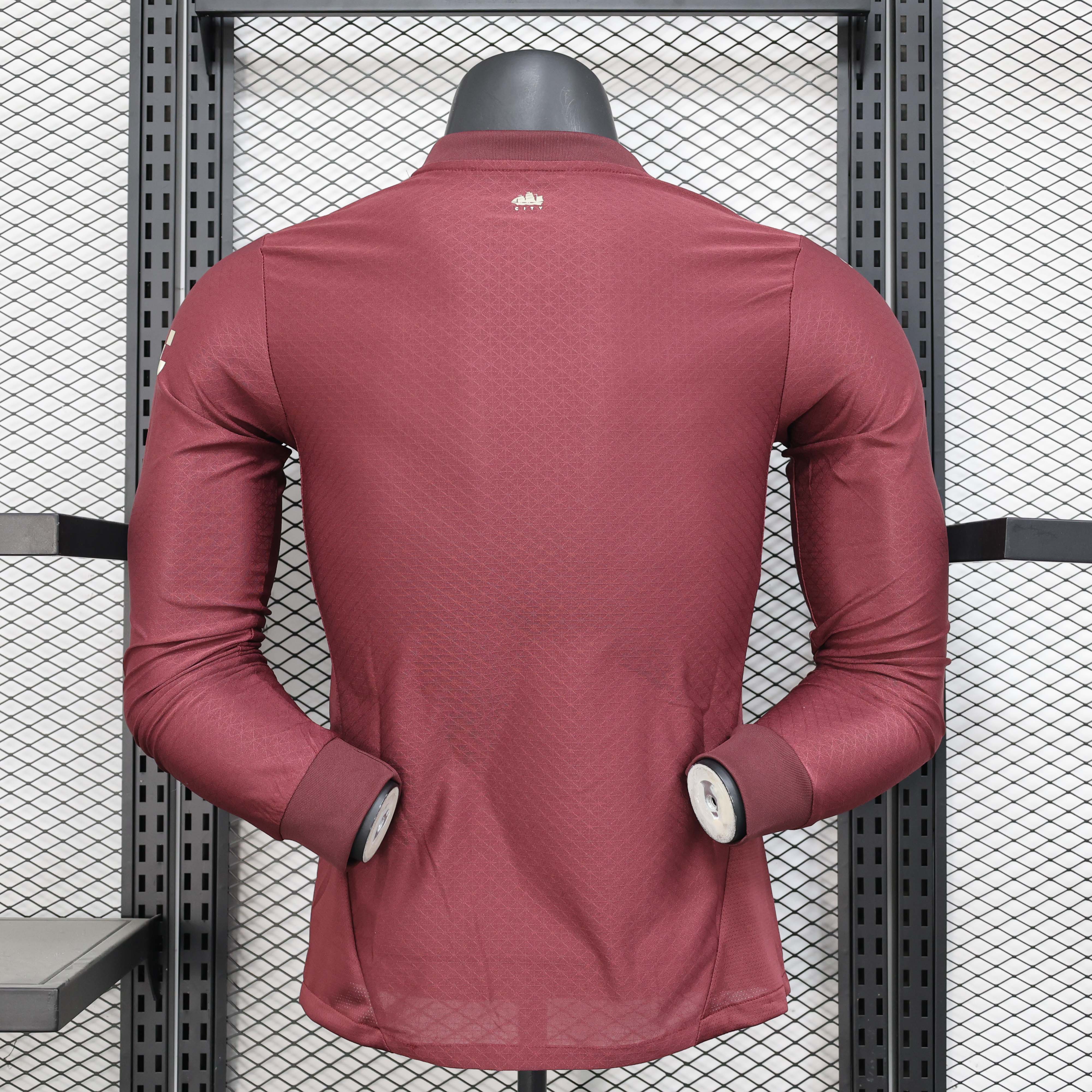 2024/2025 Long Sleeve Player Version Manchester City Third Away Football Shirt 1:1 Thai Quality:football jersey mysite: unitedjerseyfootball 邓江浪:football