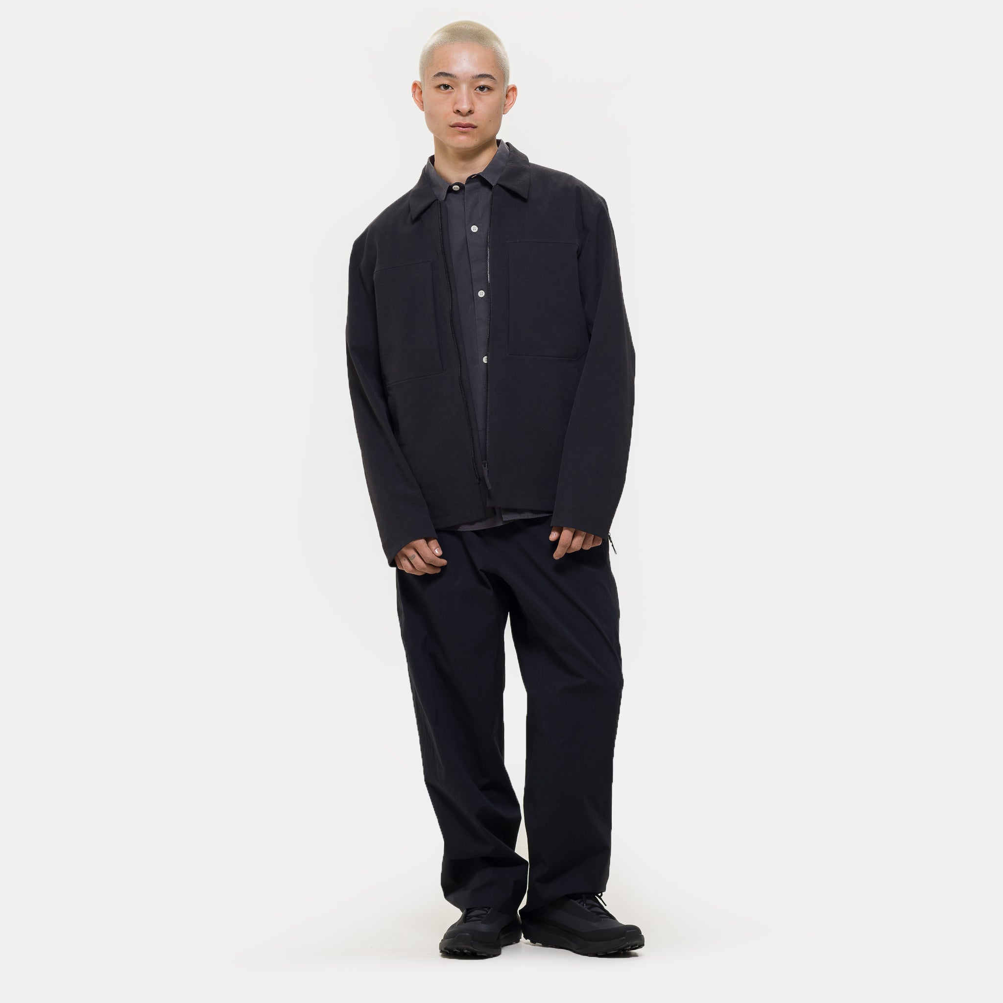 Mionn Softshell Overshirt in Black