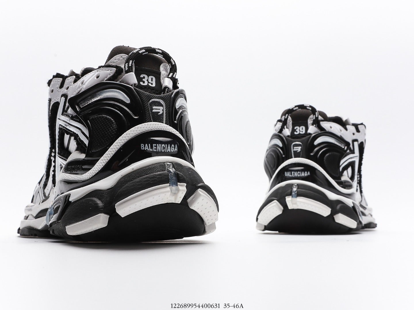 Balenciaga Runner Trainer in White Black、mysite、Cacoeks