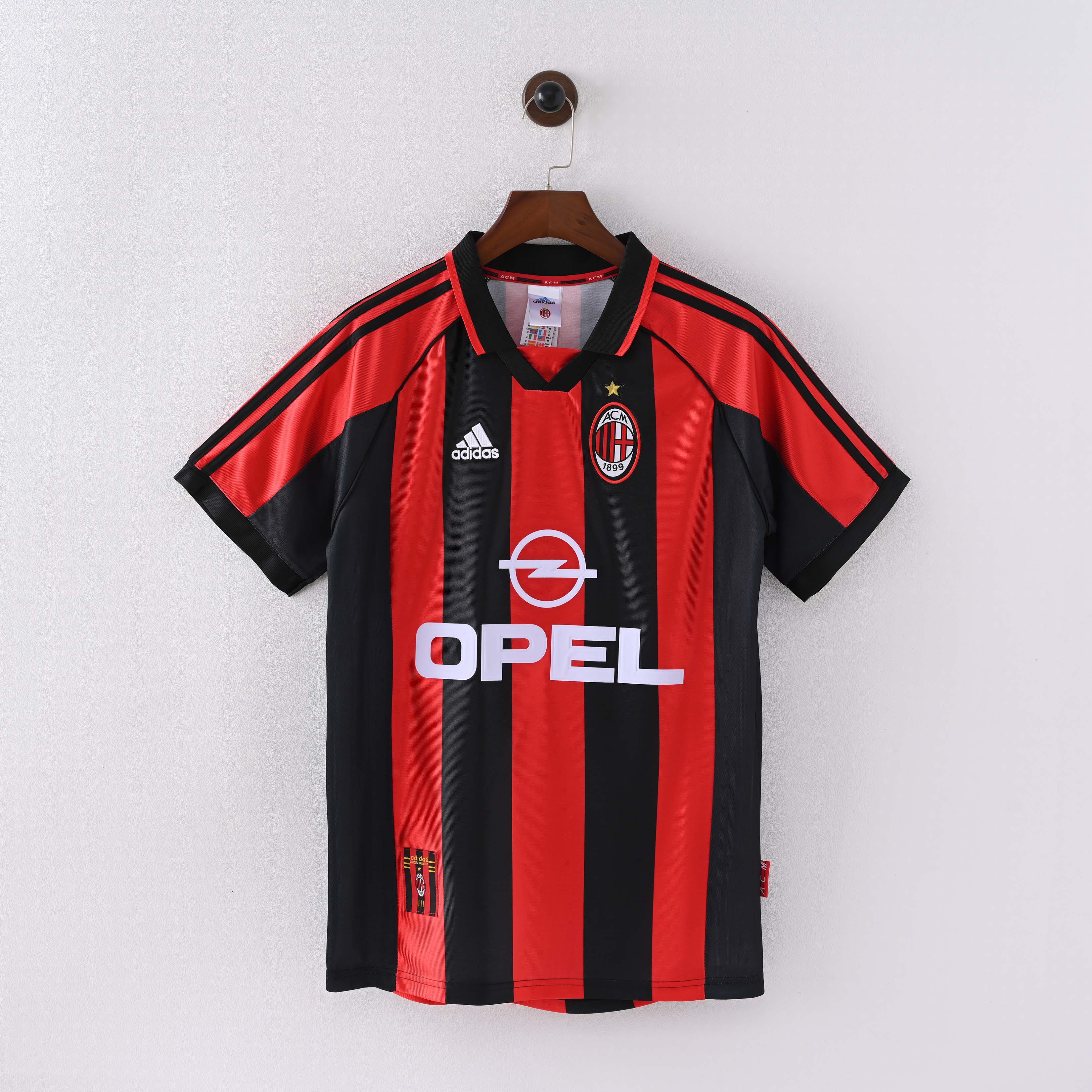 1998/1999 Retro AC Milan Home Football Shirt 1:1 Thai Quality:football jersey mysite: unitedjerseyfootball 邓江浪:football