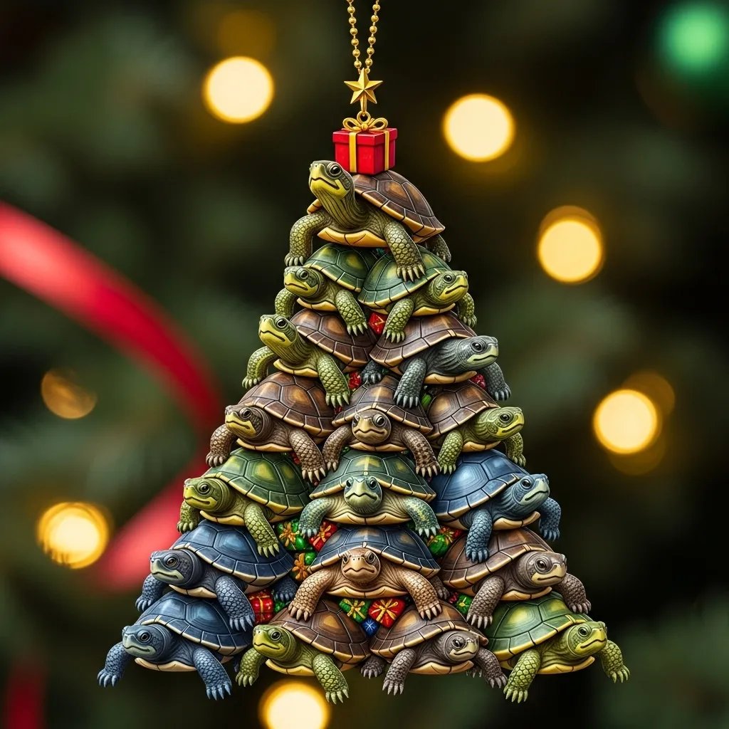 🎄Christmas Gift--Sea Turtle Christmas Ornament