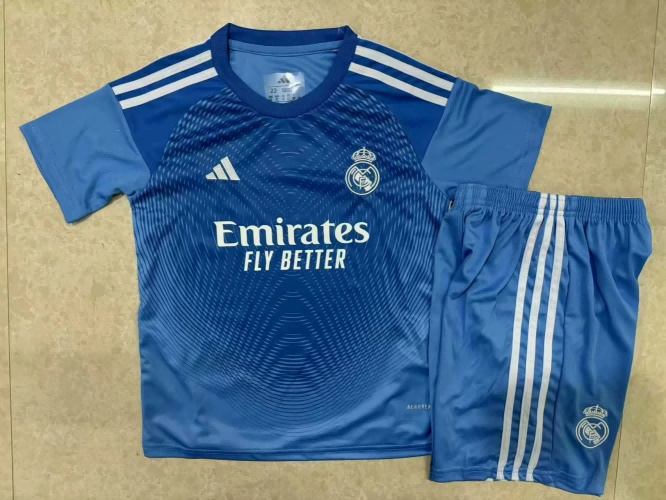25/26 Real Madrid Goalkeeper Football Shirt Kids Size Suit-mysite Custom Football Kit- Nextkits