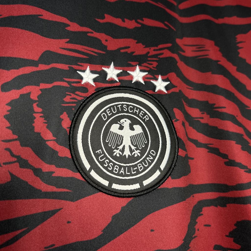 ManixJersey.com | Germany 2024 Euro Red Pre-match Training Jersey - Fans Version -Customize Name, Number and Patch | Worldwide Shipping
