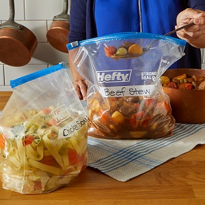 Hefty Slider Freezer Bags