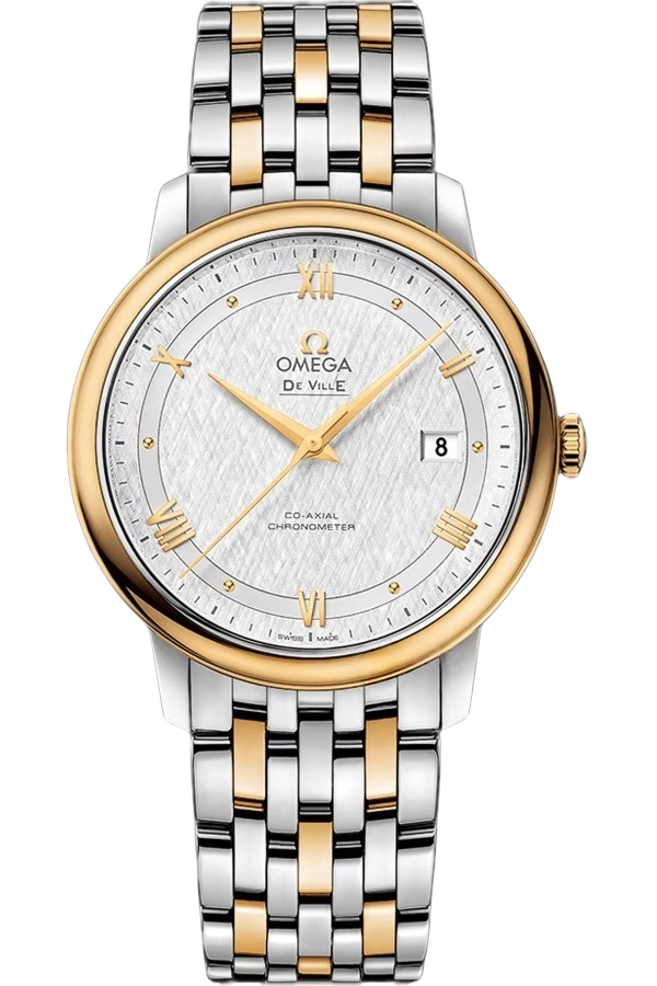 Omega De Ville Ref. 424.20.40.20.02.001 Super Clone Watch – Silver Dial Stainless Steel Bracelet Fake Replica