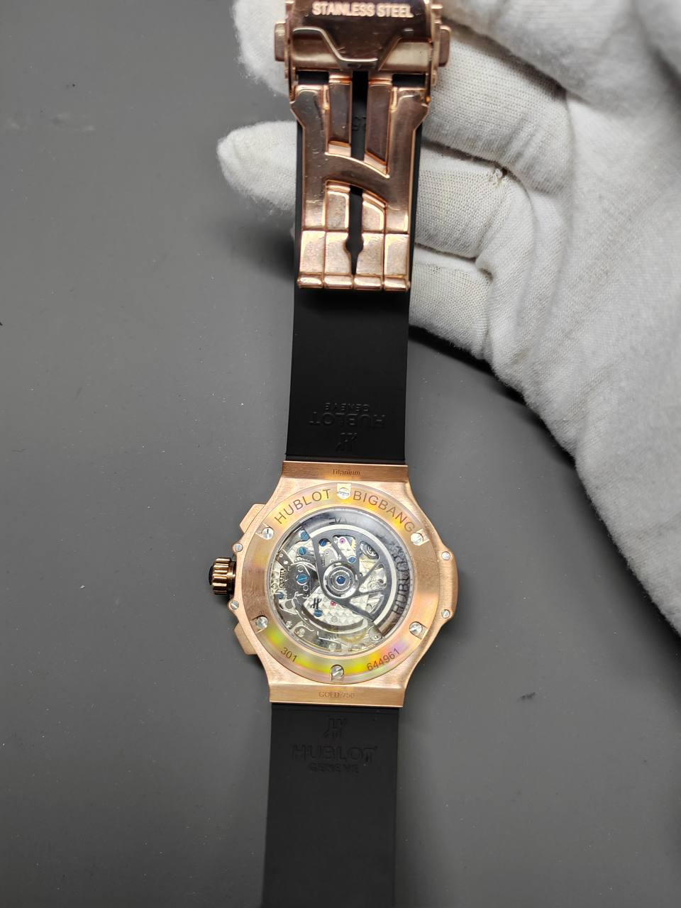 Hublot Big Bang Steel Rose 301.PB.131.RX Replica-fasswatch