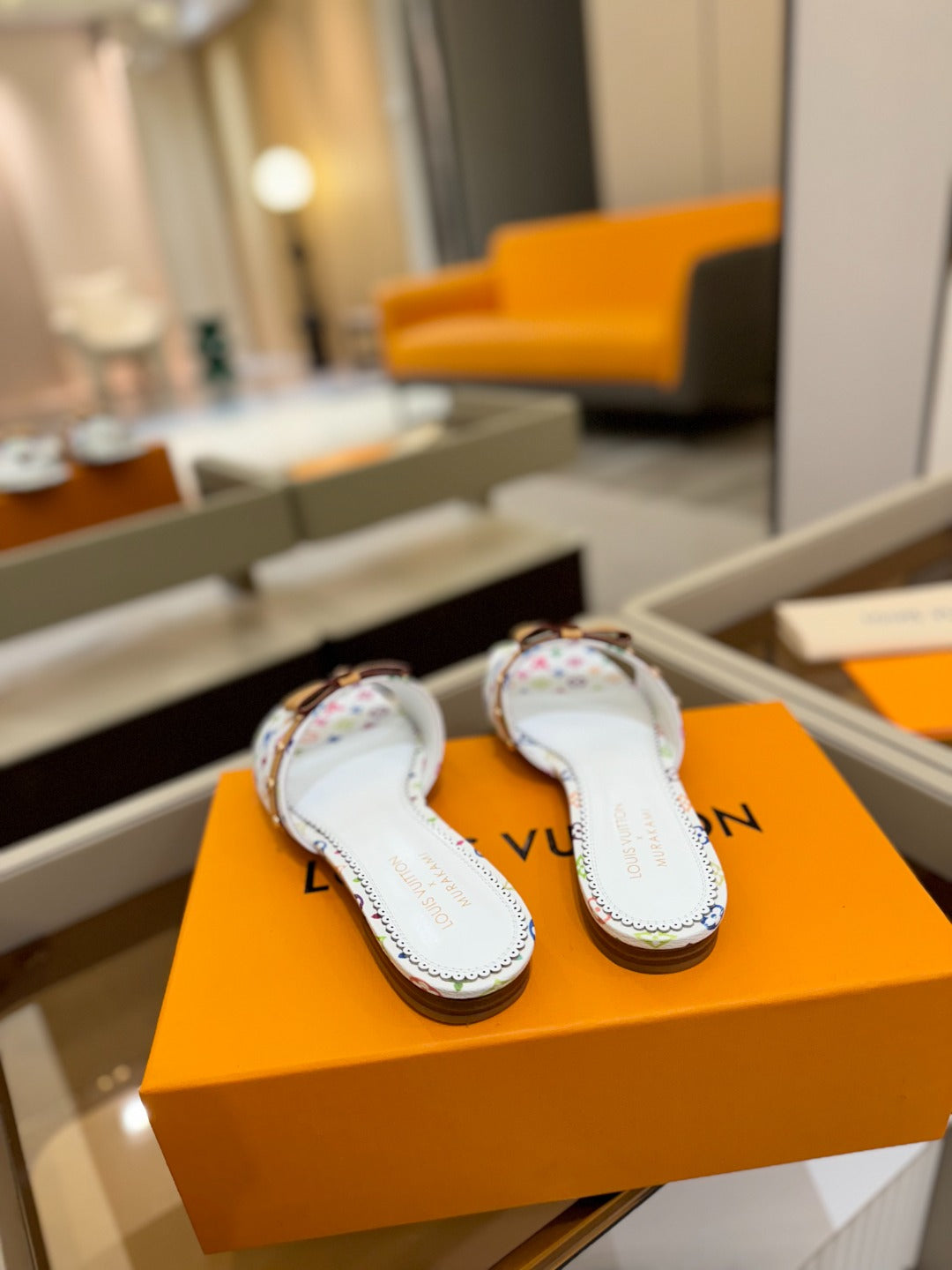 LV X TM 6AM FLAT MULE IN WHITE MONOGRAM CALFSKIN、mysite、Cacoeks