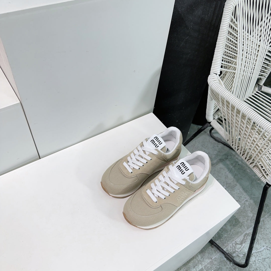 Teak And Light Brown Sneakers Canvas、mysite、Cacoeks