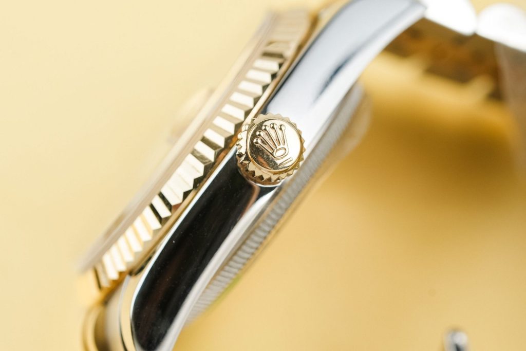Đồng Hồ Rolex Nam Rep 11 DateJust 126233 Mặt Số Vàng Champagne Bọc Vàng Thật 36mm (2)