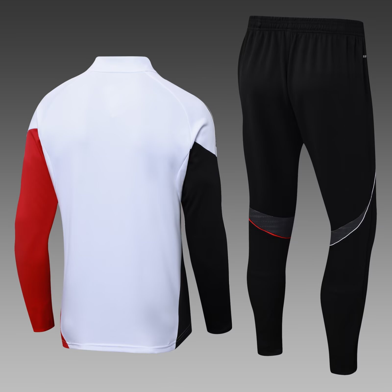 2025/2026 Ajax Half-Pull Training Suit White Football Shirt 1:1 Thai Quality Set:football jersey mysite: unitedjerseyfootball 邓江浪:football